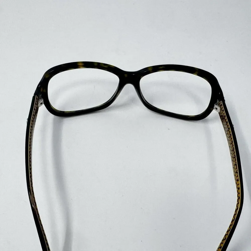 Coach HC8016 Clara L008 Dark Tortoise Eyeglass Frames 57-15-130
